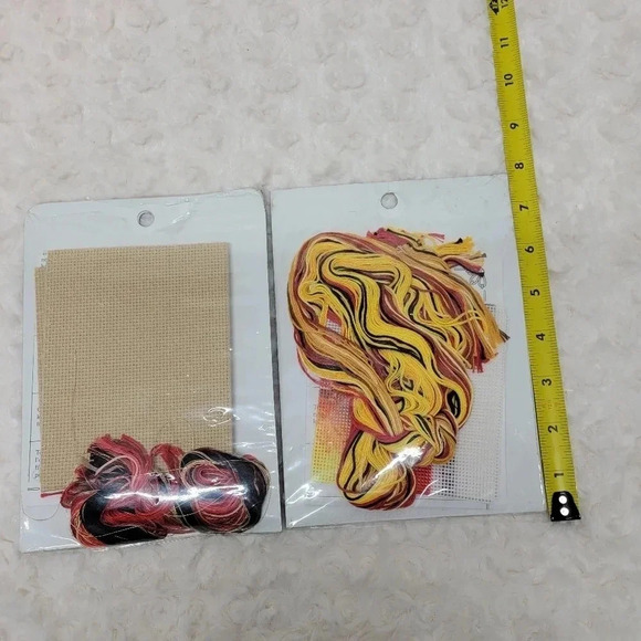 🌴3/$15🌴 Set of Wish-Happiness and Good Fortune Cross Stitch - Picture 3 of 9